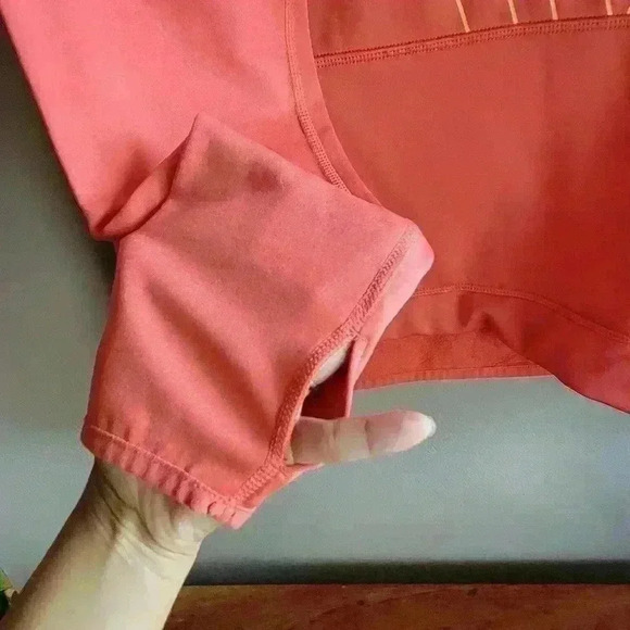 NIKE SWEATSHIRT HOODIE PULLOVER ORANGE "JUST DO IT" WOMEN'S SIZE M POCKET FRONT - Picture 6 of 9